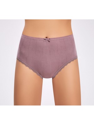 İlke Ilke KADIN,TRANSFERLI,JAKARLI%100 Pamuk,esnek,yumuşak,dantelli,yüksek Bel,büyük Beden 12'li Külot