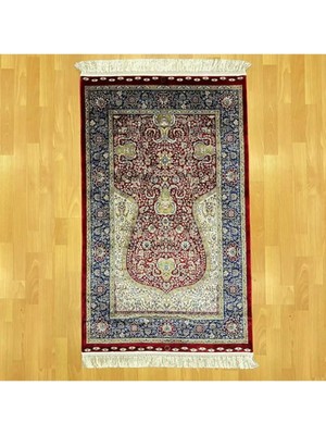Mevlana Bazaar Klasik Osmanlı Desenli Mihraplı Ipek Seccade