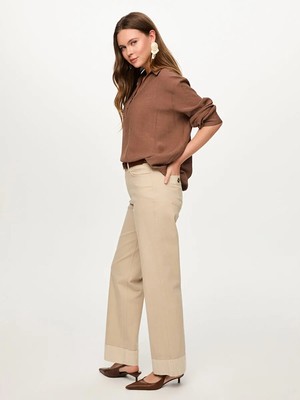 Faik Sönmez Tonsürton Paça Detaylı Straıght Fıt Jean Pantolon S26JPN013