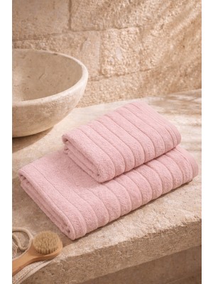 Casnack Violeta Model 2\'li Banyo Havlu Seti