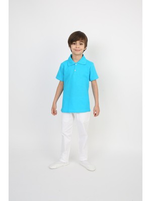 Dıgıl Kids Çocuk Polo Yaka Okul T-Shirt Kısa Kol