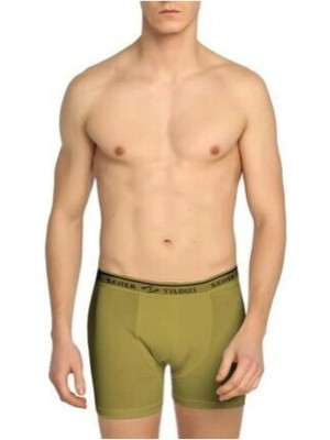 Seher Yıldızı Seher Yıldız 6'lı Paket Erkek Asker Boxer Yeşil