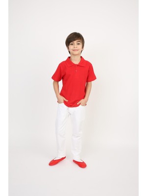 Dıgıl Kids Çocuk Polo Yaka Okul T-Shirt Kısa Kol