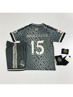 Portego R.madridd 2024/25 Yeni Sezon A.r.d.a-G.ü.l.e.r Alternatif Çocukforması Armalı Set (Thırd Shırt)
