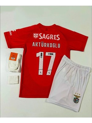 Portego Benfica 2024/25 Yeni Sezon Kerem Aktürkoğlu Çocuk Forması 4'lü Set