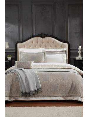 Özdilek Effect Gri Çeyiz Seti 11 Parça Modern Tasarım Ve Güpür Detaylarıyla Şıklık Sunar