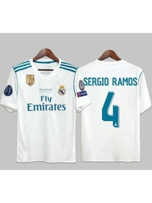 Portego R.madridd 2018 Kiev Şampiyonlar Ligi Finali Sergio Ramos Forması (Kısa-Kol)