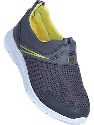 Ayakcenter Contra 717 Füme-Sarı Bağsız Erkek Çocuk Spor Ayakkabı