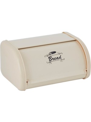 Feyza Design Beyaz Metal Sürgülü Ekmek Saklama Kutusu, Pratik ve Şık Tasarım