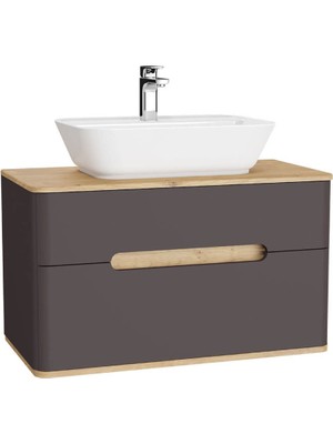 Vitra Sento Lavabo Dolabı 90 cm Tezgahüstü Lavabo 62372