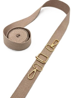 Angel Çanta Aksesuar Pamuklu Kolon Sap Yapım Seti Bej Renk