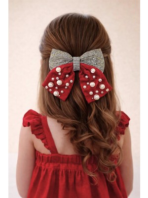 Katia & Bony Inci ve Taşlı Otomat Toka Bordo