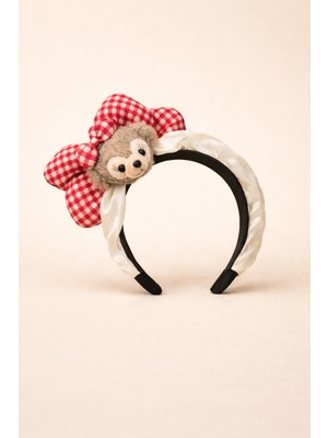 Fare Aksesuarlı Taç Kırmızı