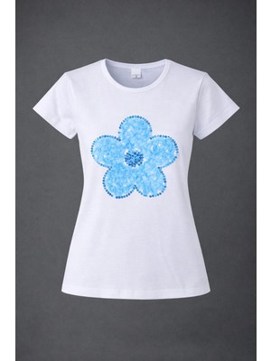 Dıgıl Kids Papatya Desenli Kısa Kol Likralı Penye