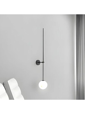 Ronisu Aydınlatma Minimalist Cam Küre Çubuk Duvar Aplik 90CM 3138-W98-7U-OY
