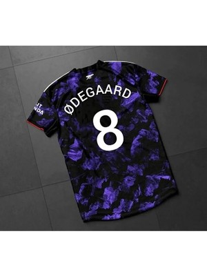 Portego A.r.s.e.n.a.l 2023/24 Yeni Sezon Ødegaard Özel Konsept Forması (Mor)