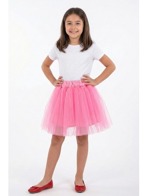 Kinderos Beli Lastikli Kız Çocuk Tütü Etek - 26Y 1621