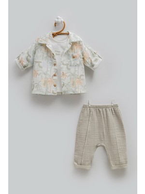 Caramell 3-18 Ay Arası Free Boy Üçlü Takım - Yeşil