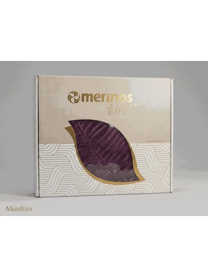 Merinos Elegans Çift Kişilik Battaniye Mürdüm