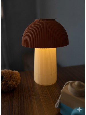 Mibe.co Mantar Gece Lambası Bebek Odaları Için Dekor Işıklı Lamba Masa Lambası