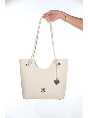 Luvi Lantaro Bej Kadın Kol Çantası