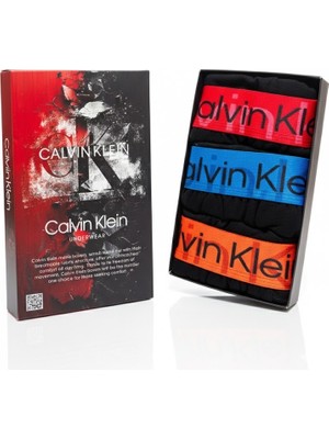 Klein Siyah Erkek 3’lü Kutulu Calvin Boxer