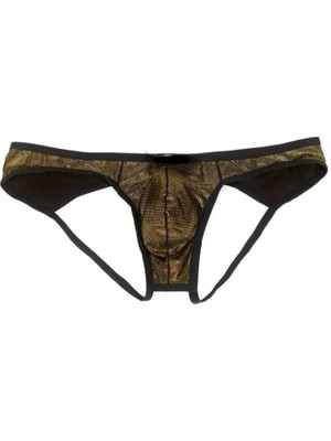 Liyuza Erkek  Gold Metalik Jockstrap Iç Giyim