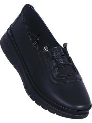 Ayakcenter Ayzen 10261 Siyah Kadın Günlük Babet Ayakkabı
