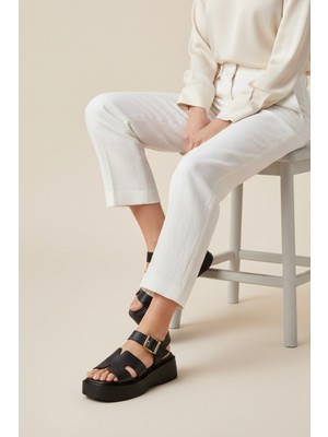 Mammamia Kadın Deri Sandalet 26YS-2915