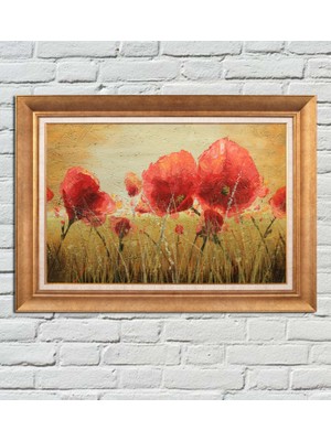 Giyense Altın Varaklı Çerçeveli Paspartulu Tablo BG657