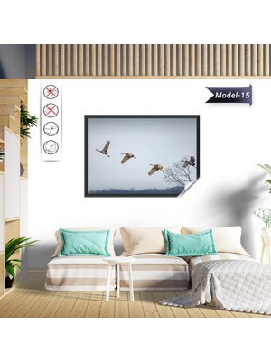 Akıllı Kağıt Statik Tutunma Özellikli Tablo - Poster Hayvan (Model-15)