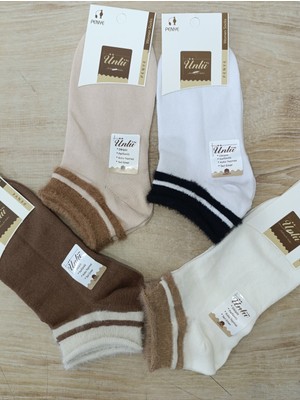 Ünlü Çorap Patik Çorap Kadın Coton Dikişsiz 4 Çift