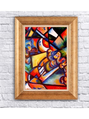 Giyense Altın Varaklı Çerçeveli Paspartulu Tablo BG826