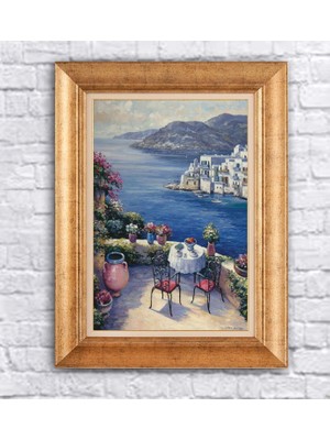 Giyense Altın Varaklı Çerçeveli Paspartulu Tablo BG1004