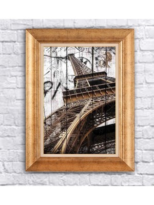 Giyense Altın Varaklı Çerçeveli Paspartulu Tablo BG1035