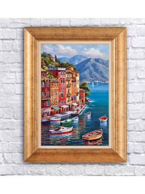 Giyense Altın Varaklı Çerçeveli Paspartulu Tablo BG1029