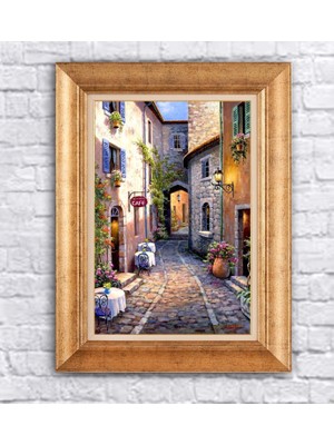 Giyense Altın Varaklı Çerçeveli Paspartulu Tablo BG1230