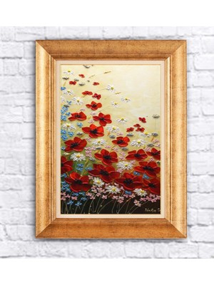 Giyense Altın Varaklı Çerçeveli Paspartulu Tablo BG1288