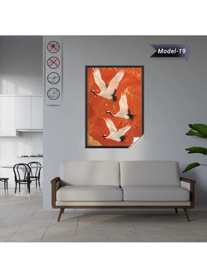 Akıllı Kağıt Statik Tutunma Özellikli Tablo - Poster Hayvan (Model-19)