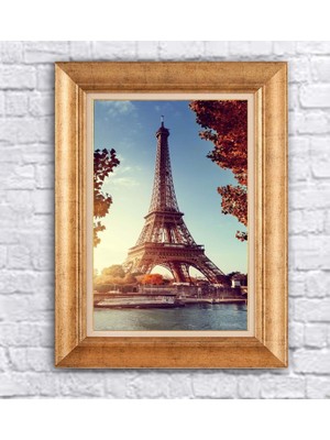 Giyense Altın Varaklı Çerçeveli Paspartulu Tablo BG1038