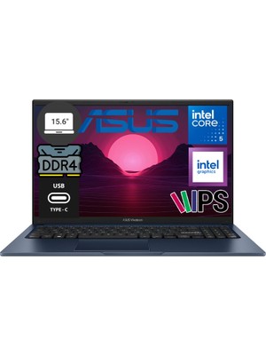 Asus Vivobook 15 X1504VA-BQ4101SM Intel Core 5 120U 8gb 512GB  Freedos 15.6" Taşınabilir Bilgisayar