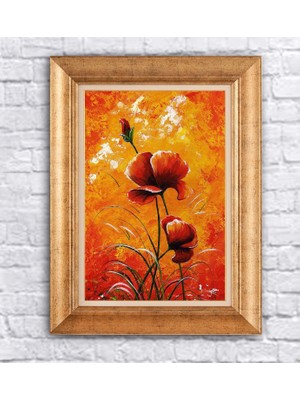 Giyense Altın Varaklı Çerçeveli Paspartulu Tablo BG1124