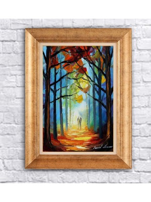 Giyense Altın Varaklı Çerçeveli Paspartulu Tablo BG1356