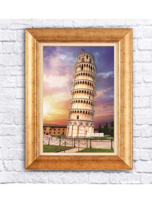 Giyense Altın Varaklı Çerçeveli Paspartulu Tablo BG1418