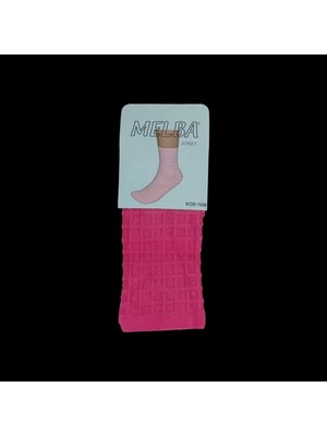 Liyuza Melba Kareli Polymid Soket Çorap