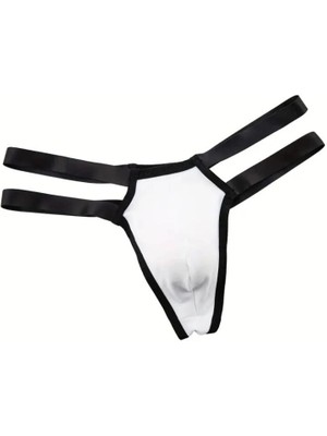 Liyuza Erkek  Beyaz Lastikli Tanga Iç Giyim