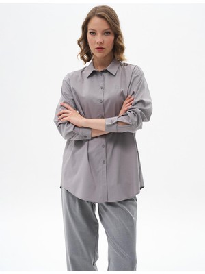 Kayra Düğmeli Poplin Gömlek  11503