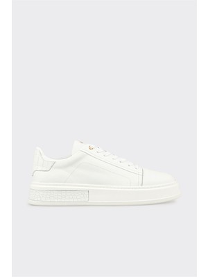 Elle Beyaz Deri Erkek Spor Ayakkabı