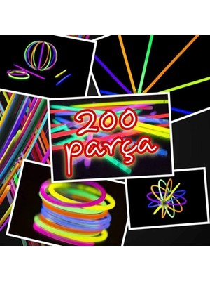 Aesco Fosforlu Çubuk (200 Parça)