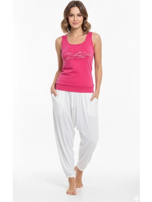 Liyuza Bayan Yazlık Poly Şalvarlı Pijama 21519